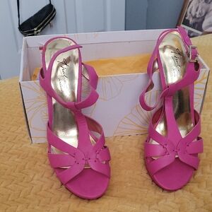 Pink Strappy Sandals